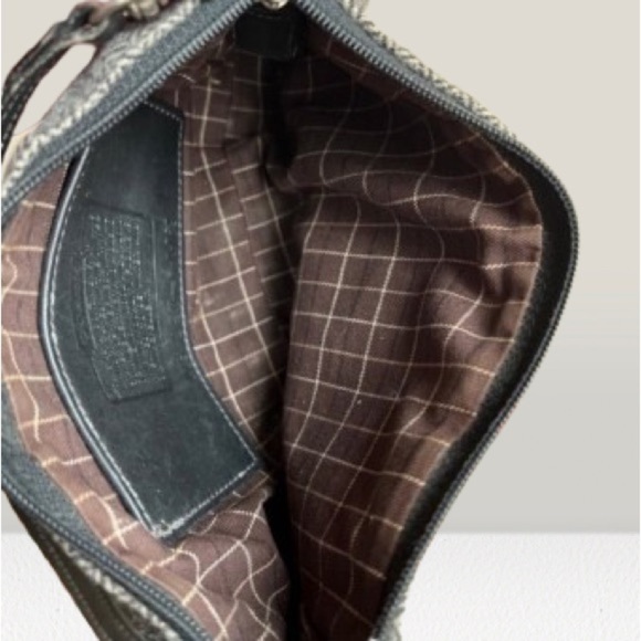 Coach Vintage black Bleeker Tweed Demi bag style 6112 - Picture 5 of 5